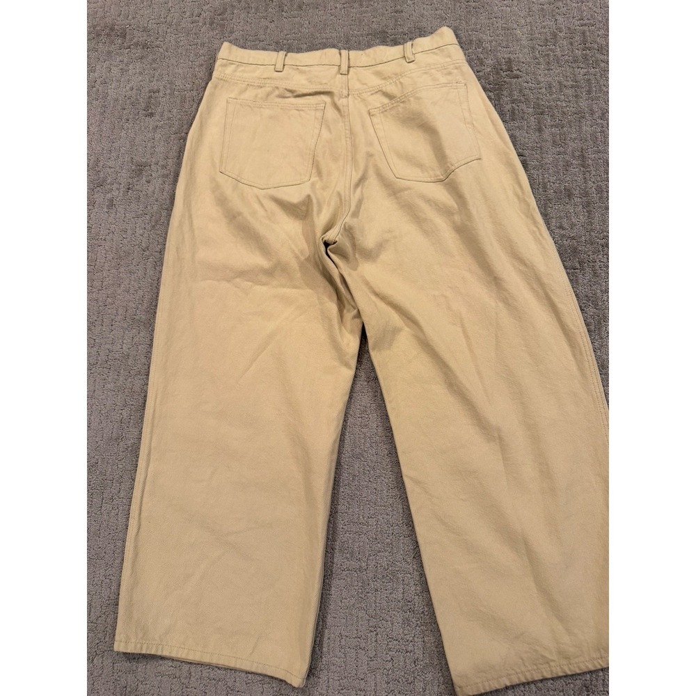 Roucha Keaton Pants Size BB Cotton Twill Wheat Color Wide Leg Barrel Like (V1) - Picture 2 of 7